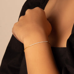 Row of Radiance - Lab Diamond Bracelet