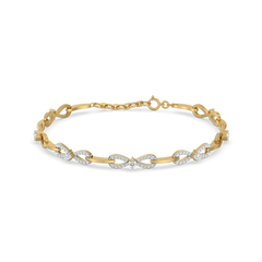 The Bow Knot - Lab Diamond Tennis Bracelet