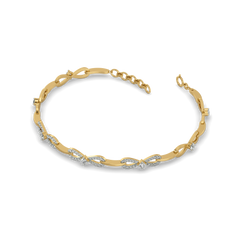 The Bow Knot - Lab Diamond Tennis Bracelet