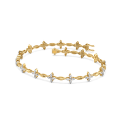Golden Spring - Lab Diamond Tennis Bracelet