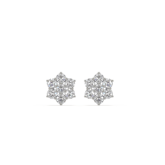 Petal Blossom - Lab Diamond Stud Earrings