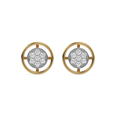Circle of Dazzle - Lab Diamond Stud Earrings