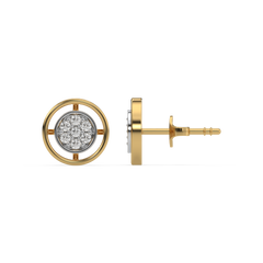 Circle of Dazzle - Lab Diamond Stud Earrings