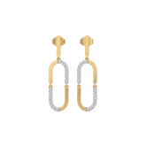 Lustre Loop - Lab Diamond Drop Earrings