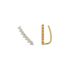 Prism Trail - Lab Diamond Ear Cuffs