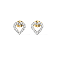 Everlasting Heart - Lab Diamond Stud Earrings