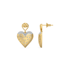 Promise Heart - Lab Diamond Drop Earrings