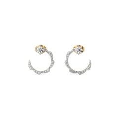 Stellar Shine – Lab Diamond Solitaire Hoop Earrings