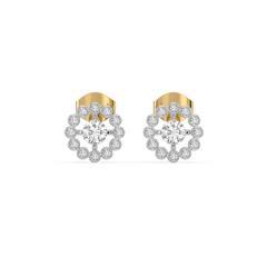 Rain-Dance - Lab Diamond Stud Earrings
