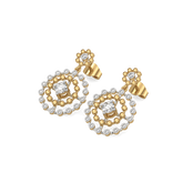 Rain-Dance - Lab Diamond Solitaire Earrings