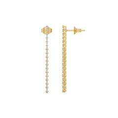 Line of Light - Lab Diamond Drop Earrings