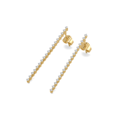 Line of Light - Lab Diamond Drop Earrings