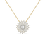 Moonlace Majesty - Pure Gold Lab Diamond Solitaire Necklace