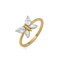 Fluttered Grace - Pure Gold Lab Diamond Ring