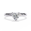 Snowed Heart - Pure Gold Lab Diamond Solitaire Ring