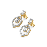 Rhythm of Emerald - Pure Gold Lab Diamond Solitaire Earrings