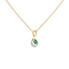Melody of Emeralds - Lab Diamond Pendant Necklace