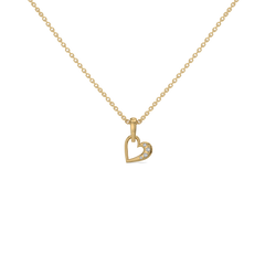 Hearts Unfold - Lab Diamond Pendant Necklace