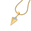 Sculpted Edge - Lab Diamond Pendant