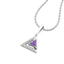 Ultra Violet Glow - Lab Diamond Pendant