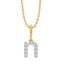 Nailed It N - Lab Diamond Alphabet Pendant