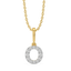 Oh-So O - Lab Diamond Alphabet Pendant