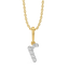 Rockstar R - Lab Diamond Alphabet Pendant