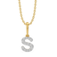 Sassy S - Lab Diamond Alphabet Pendant
