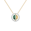 Malachite Muse - Lab Diamond Necklace