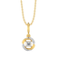 Solitaire Spiral - Lab Diamond Solitaire Pendant