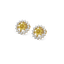 Golden Hour Studs - Lab Diamond and Citrine Earrings