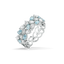 Blue Tide - Aquamarine Lab Diamond Eternity Ring