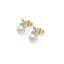 Winter Pearls - Lab Diamond Stud Earrings