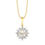 Crystal Pearls - Lab Diamond Pendant