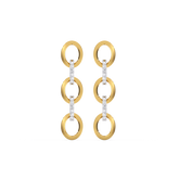 Link Chain - Lab Diamond Drop Earrings