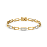 Linkin' It Up - Lab Diamond Chain Bracelet