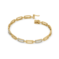 Linkin' It Up - Lab Diamond Chain Bracelet