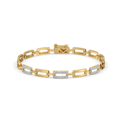Linkin' It Up - Lab Diamond Chain Bracelet
