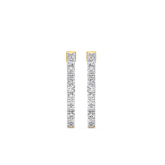 Lucky Clover Huggies - Lab Diamond Earrings