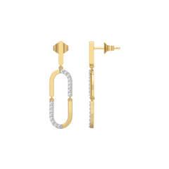 Lustre Loop - Lab Diamond Drop Earrings