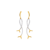 Mermaid Lure - Lab Diamond Drop Earrings