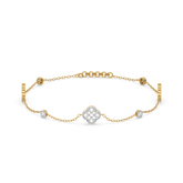 Midnight Enchanted - Lab Diamond Clover Bracelet