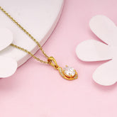 Golden Dream Pendant With Link Chain