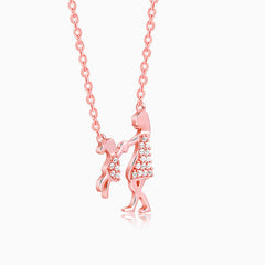 Rose Gold Always Us Necklace