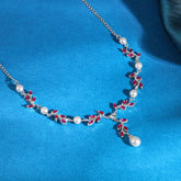 Silver Leia Pearl Necklace