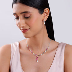 Silver Leia Pearl Set