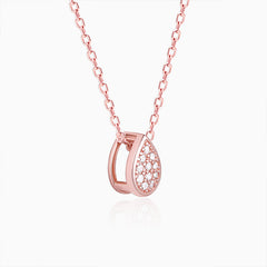 Rose Gold Studded Swayer Necklace