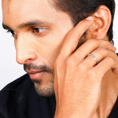 Silver Rope Ring for Her