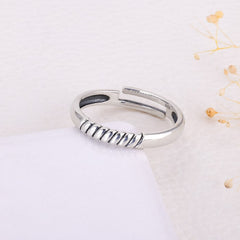 Silver Rope Ring for Her