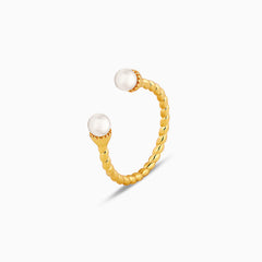 Golden True to Pearl Ring
